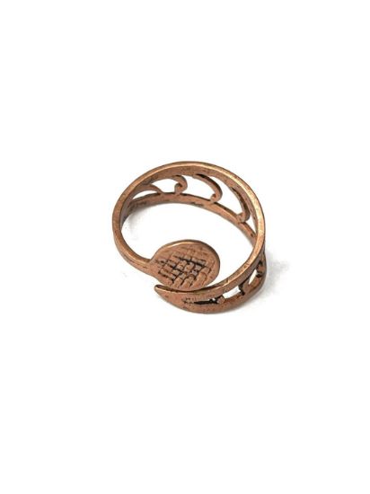 Picture of Ring finding JBB pad 10mm round Antique Copper x1