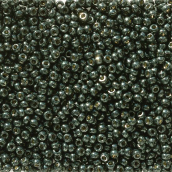 Picture of Miyuki Rocaille 11/0 5107 Duracoat Galvanized Black Moss x10g