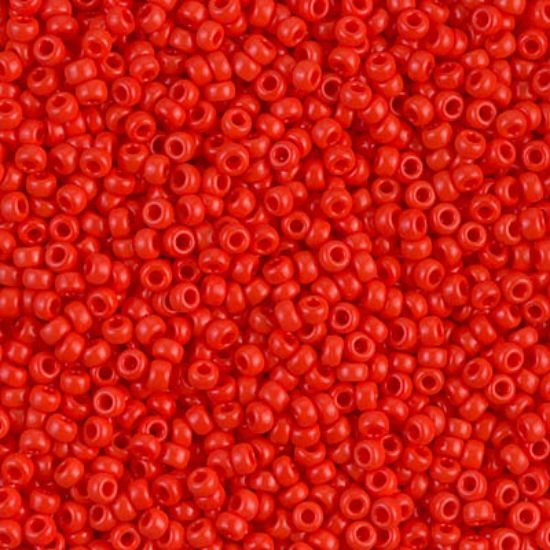 Picture of Miyuki Rocaille 11/0 407 Opaque Vermillion Red x10g