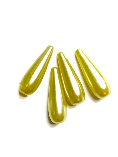 Picture of Acrylic Drop 30mm Pearl Banane x4