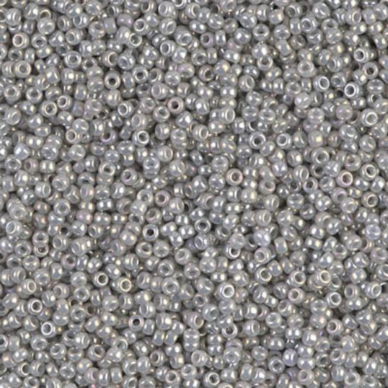 Picture of Miyuki Seed Beads 15/0 1866 Opaque Gray Luster x10g