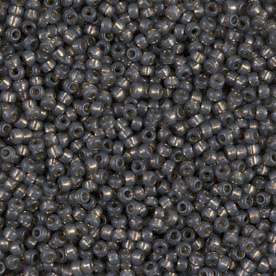 Picture of Miyuki Seed Beads 15/0 4251 Duracoat Silver Lined Dyed Smoke Gray x10g