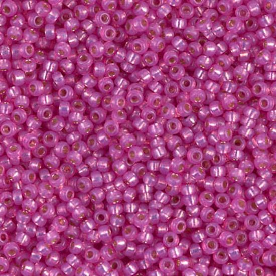 Picture of Miyuki Seed Beads 15/0 4238 Duracoat Silver Lined Dyed Paris Pink  x10g