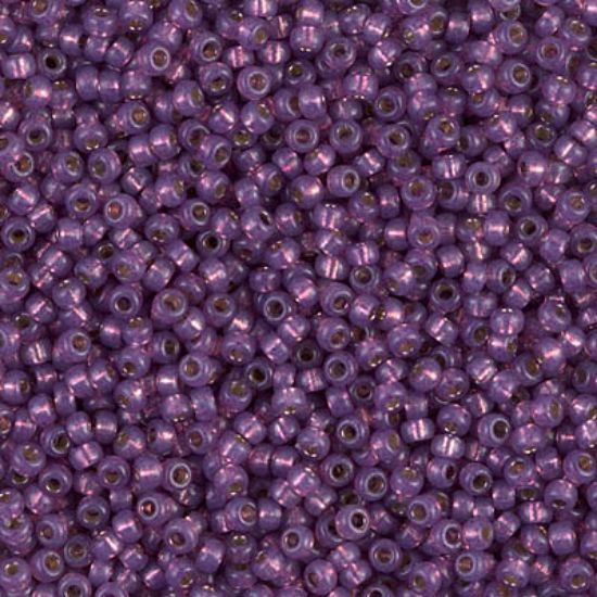 Picture of Miyuki Seed Beads 15/0 4248 Duracoat Silver Lined Dyed Dark Lilac  x10g