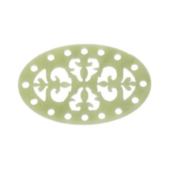 Picture of Laser Cut Components Oval 40x25mm Jade Green x1