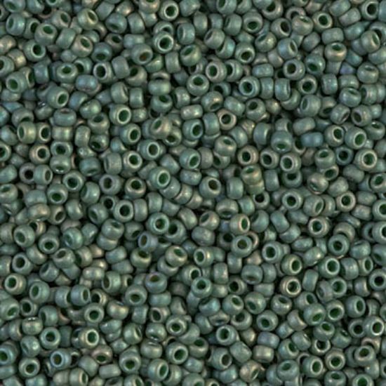 Picture of Miyuki Seed Beads 15/0 2031 Mat Metallic Sage Luster x10g