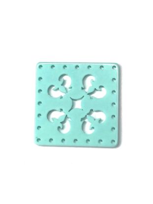 Afbeelding van Laser Cut Components Square 30mm Light Turquoise x1