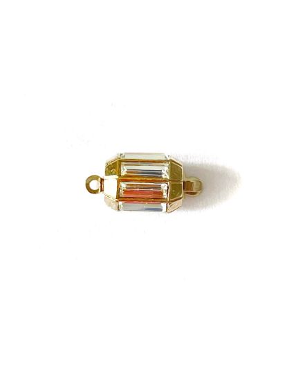 Picture of Claspgarten 10x6mm w/ Swarovski Crystals 23kt Gold Plated x1