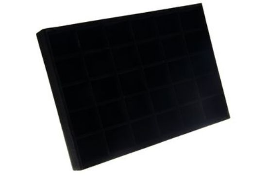 Picture of Display Box 30 Compartments 35x24cm velveteen Black x1