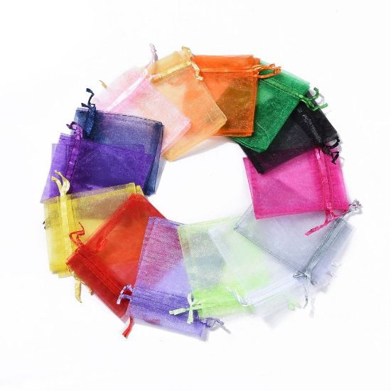 Picture of Organza Pouch 9x7cm Color Mix x50