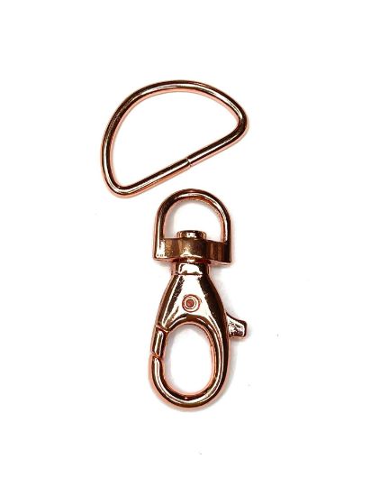 Picture of Key Chain 51x22mm Rose Gold Tone x1