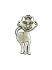 Picture of Pendant "Cat" 36x64mm Antiqued Silver x1