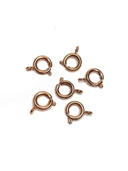Picture of Spring Ring Clasp 9mm Rose Gold x5