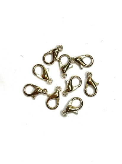 Picture of Lobster Clasp 12mm Gold Tone x10