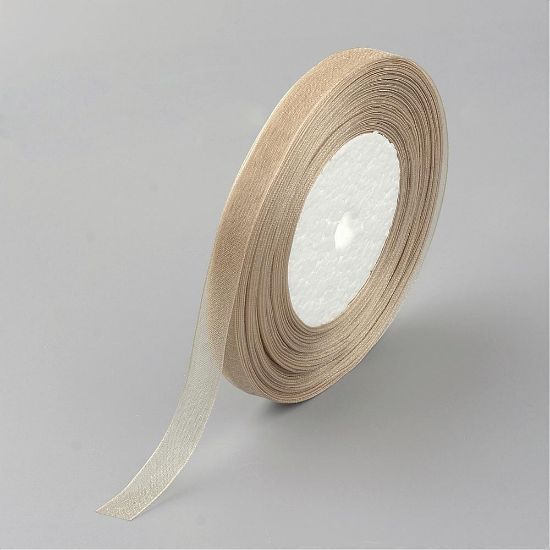 Picture of Organza Ribbon polyster 10mm Beige x45m