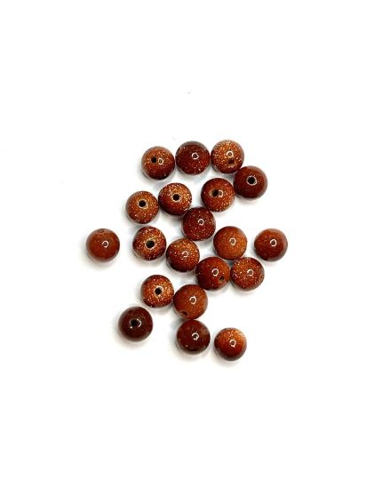 Picture of Goldstone bead 6mm x15