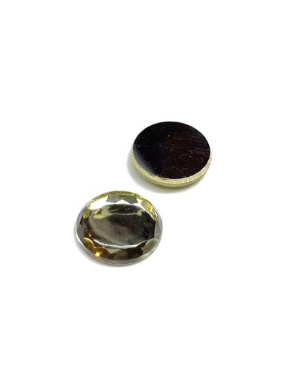 Picture of HC Crystals Fancy Stone 16mm round Golden Shadow Foiled x1
