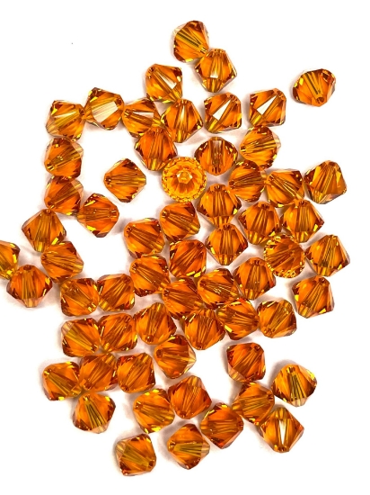 Picture of Swarovski 5328 Xilion Bead 4mm Tangerine x40