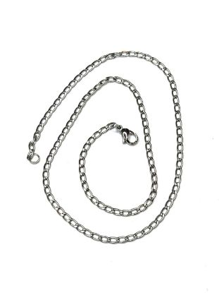 Image de Stainless Steel Necklace Curb Chain 45cm x1