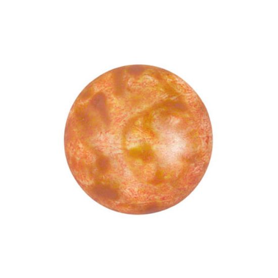 Picture of Cabochons par Puca® 14mm Opaque Salmon Spotted x1