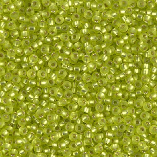 Picture of Miyuki Rocaille 11/0 14F Mat Silver Lined Chartreuse x10g