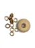 Picture of Stainless Steel Grommet 9mm round 5mm Hole Light Rose Gold Tone x1