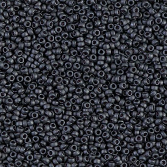 Picture of Miyuki Seed Beads 15/0 2065 Mat Dark Gray x10g