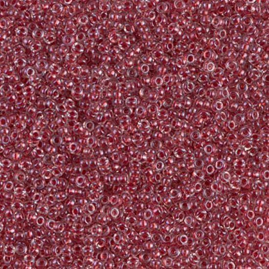 Picture of Miyuki Seed Beads 15/0 1554 Sparkling Cranberry Lined Crystal x10g