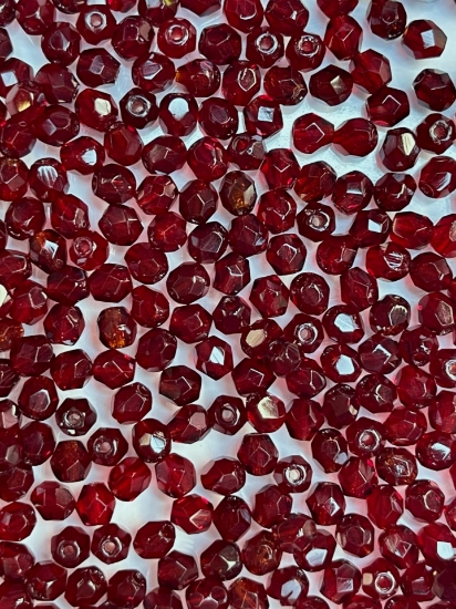 Picture of Fire-Polished 3mm Garnet x100