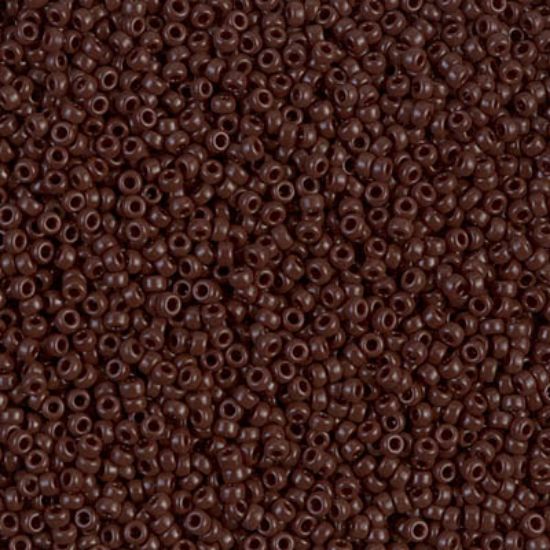 Picture of Miyuki Rocaille 15/0 409 Opaque Chocolate x10g