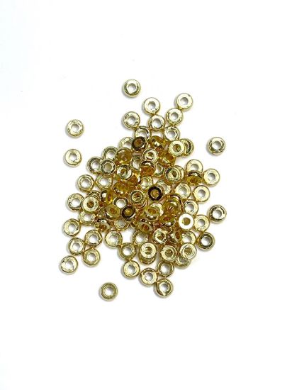 Picture of Metal Spacer Bead Flat Round 4x1,5mm Gold Tone x20