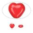 Picture of Bead Glass Heart 6mm Opaque Light Red x20