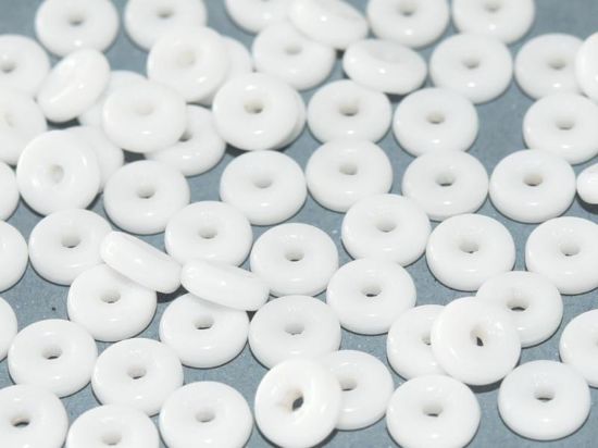 Picture of Wheel Beads 6mm Chalk White x10g