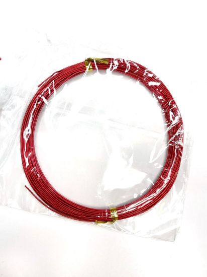 Picture of Aluminium Wire 0,8mm Red x10m