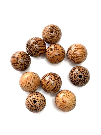 Picture of Bead Palmwood Brown 15mm x10