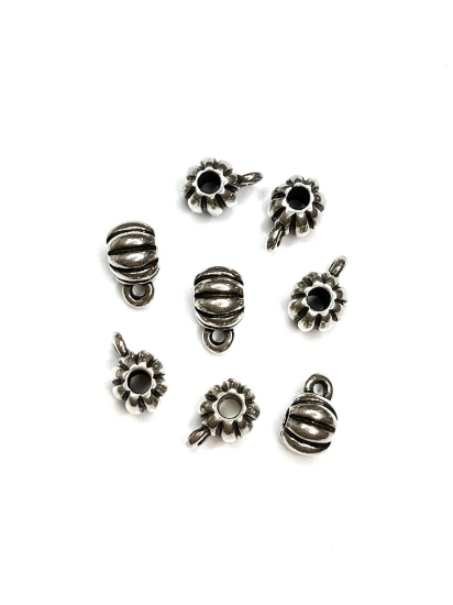 Picture of Pendant Slide 8x7mm Ø2mm Antiqued Silver x5