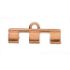 Picture of Cymbal - Piperi III Tila Bead Ending Rose Gold Plate x1