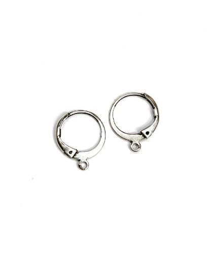 Picture of Premium Earring 13mm w/ Loop Antique Silver x2