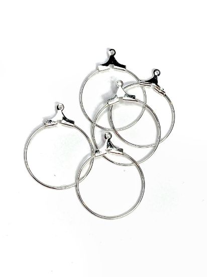 Picture of Beading Hoop 22mm Silver Plate x10
