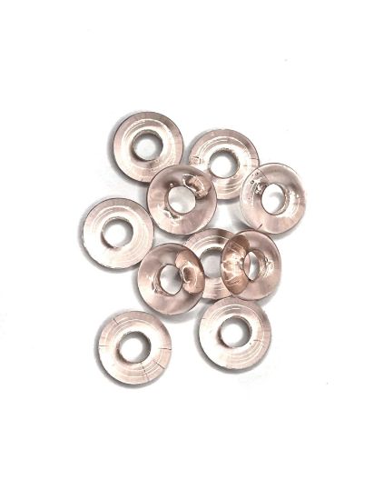 Picture of Wheel Beads 10mm Transparent Pink x10