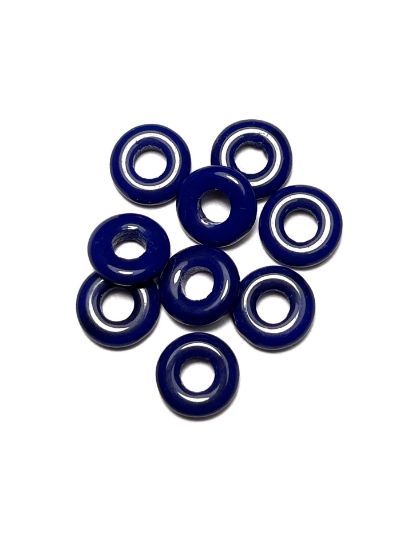 Picture of Wheel Beads 10mm Cobalt x10