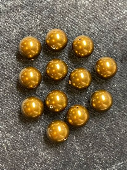 Picture of Swarovski 5810 Pearls 12mm Antique Brass Pearl x4