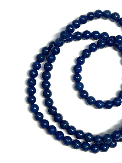 Picture of Mountain "Jade" bead 4mm Royal Blue x40cm