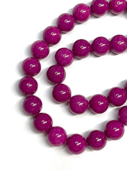 Picture of Mountain "jade" Round 12mm Fuchsia x5