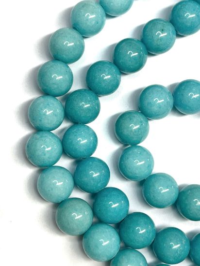 Picture of Mountain "Jade" 12mm  round Blue Turquoise x5