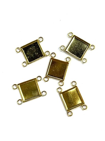 Picture of Setting with 4 loops 10x10mm  Gold Tone x5 