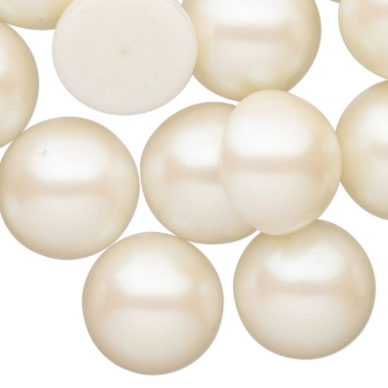 Picture of Vintage Japanese Cabochon 18mm Cream Pearl x1