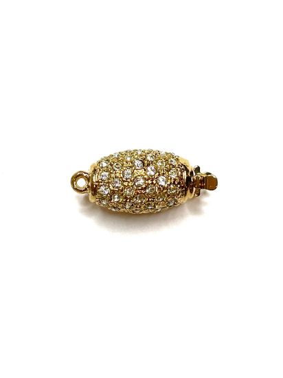 Picture of Claspgarten Clasp 20x10mm  w/ Swarovski Crystals 23kt Gold Plated x1