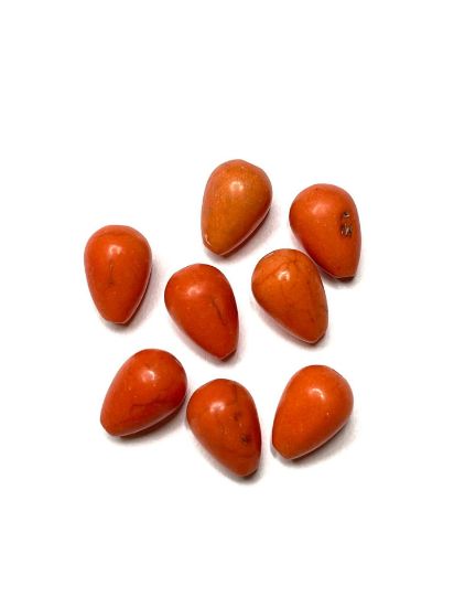 Picture of Magnesite (D/S) Teardrop 12x8mm Orange x8 