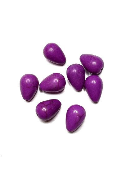 Picture of Magnesite (D/S) Teardrop 12x8mm Magenta x8